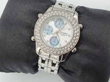 Amadeus Chronograph Women's Crystal Set Watch AM00034