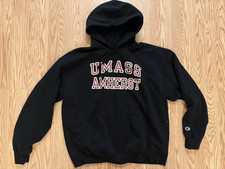 Vintage UMASS AMHERST Champion size XL Eco Fleece Sweatshirt hoodie pocket