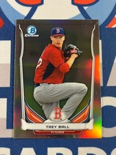 2014 Bowman Chrome Refractor Trey Ball #CTP-20 Excellent Scratches