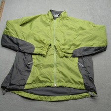 The North Face Jacket Women Medium Green Packable Ripstop FullZip Rain Wind Hike