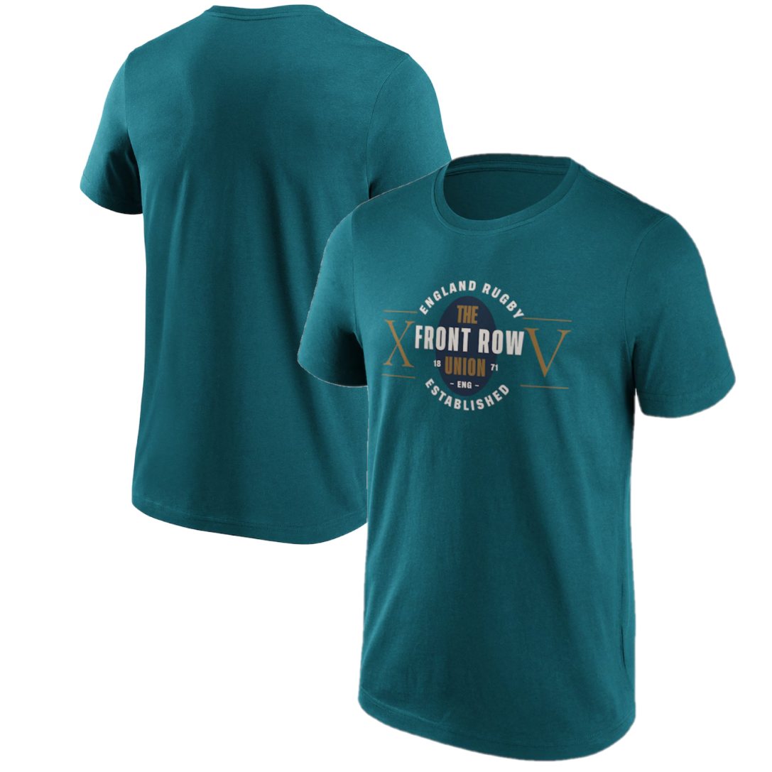 FILA Maglietta Uomo Inghilterra Rugby The Front Row Union Graphic Top Nuova