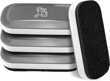 Maxtek Magnetic Dry Erase Eraser, Glass Board Erasers, 4 Pack, Whiteboard Eraser