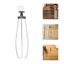  Hot Plate Gripper: Stainless Steel 3 Claws Hot Dish Bowl Plate Clip Anti