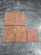 Red Cedar Rough Sawn Thin Board Rectangles Roughly 7 X 5 1/2   3/8" 445