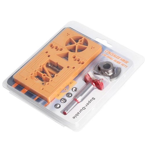 Sturdy 35mm Concealed Hinge Jig Kit with Drill Bit for Quick Installations - Picture 4 of 10