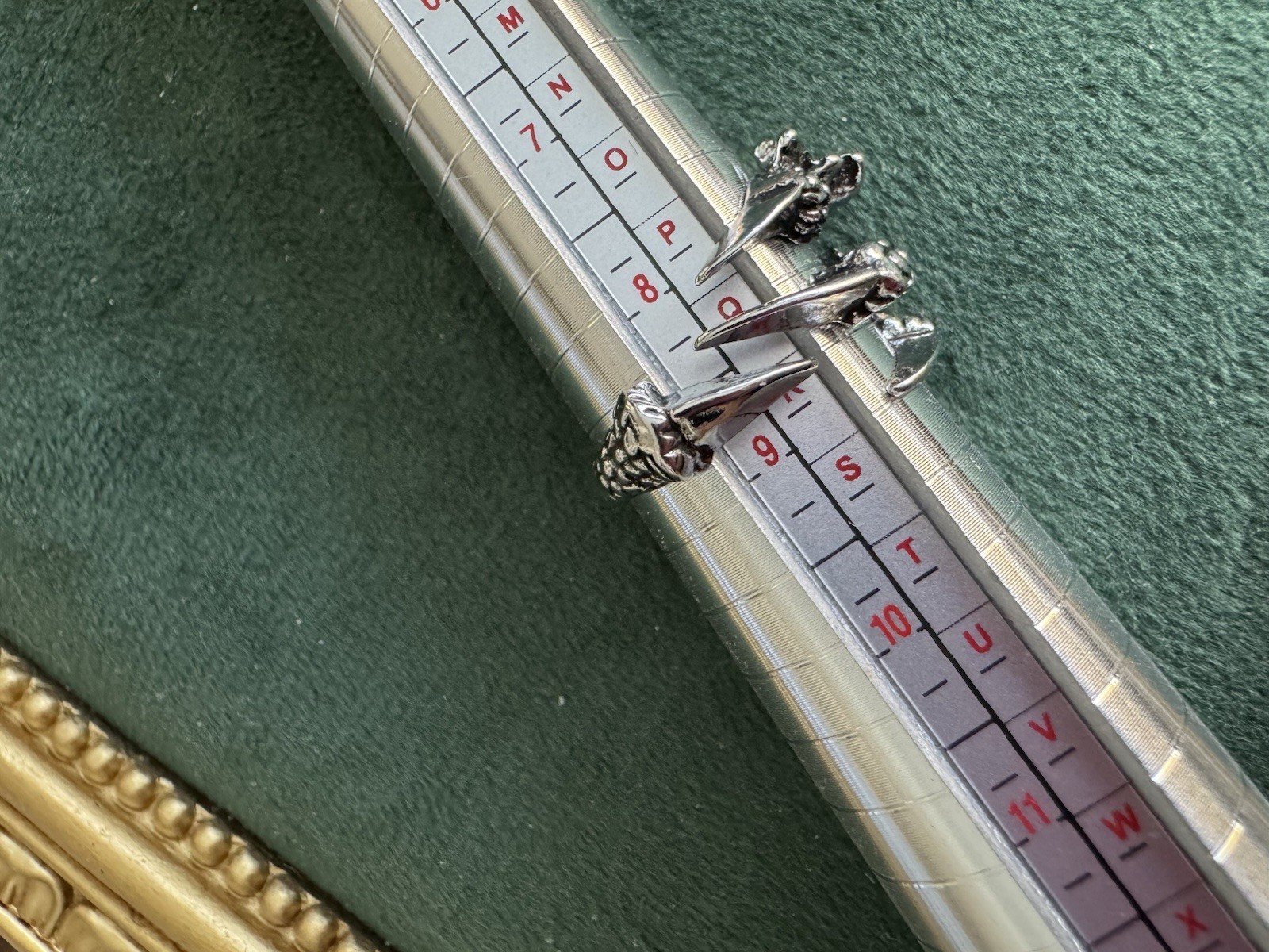 Silver Tone Adjustable Dragon Claw Ring Gothic Fa… - image 5