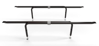 Bed Slats Center Support System | Adjustable Length & Height Tubular Steel wi...