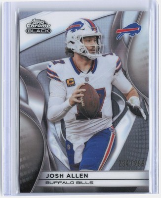 2025 Topps Chrome Black #12 Josh Allen Refractor #/299