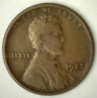 1923 S Lincoln Wheat Cent Coin Good Condition 1c US Penny