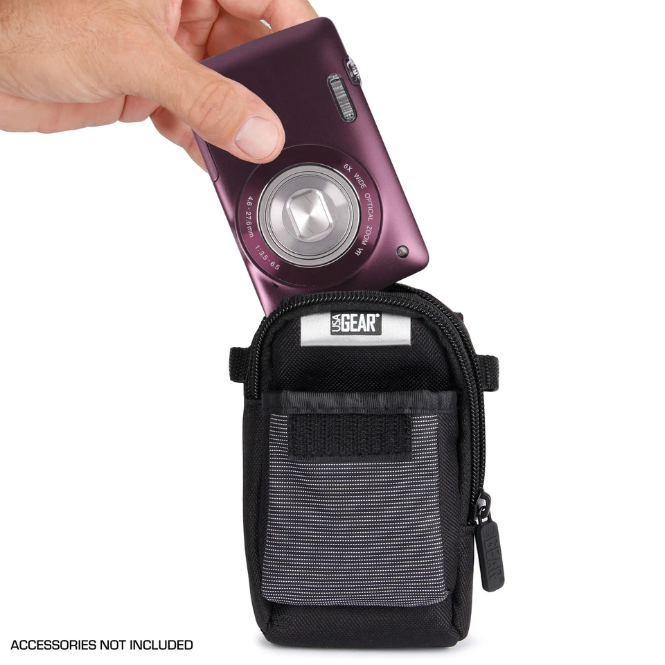 USA Gear Point and Shoot Camera Case Compatible with Kodak Pixpro FZ55, FZ45 - Image 3 of 4