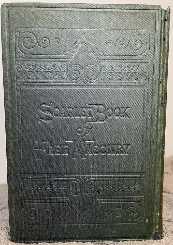 First Edition Scarlett Book Of Freemasonry Hardcover 1880 - Image 3 of 4