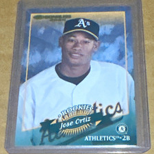 Topps Stadium Club #85 Jose Ortiz Oakland Athletics Rookie Baseball Card. rookie card picture
