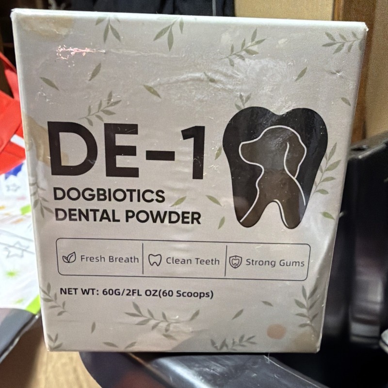 Dogbiotic DE-01 Dental Oral Hygiene Supplement for Teeth, Plaque, Gums, Odor