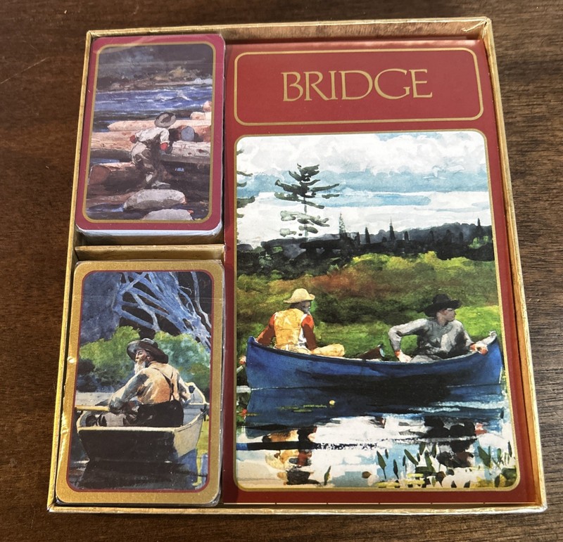 Caspari Bridge Gift Set Beautiful Decks STILL SEALED