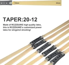 6cs 2mm Thickened Natural  Slingshot Bands High Elasticity,Slingshot Replacement