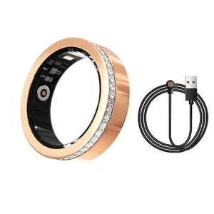 V8 Moissanite Smart Ring Heart Rate SpO2 Sleep Tracker Waterproof Fitness Band