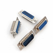 5Pairs D-SUB DB15 2 Rows 15 Pins Male and Female Plugs Wire Solder Connectors