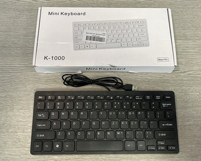 K1000 USB Computer PC Tastatur Plug and Play Mini Keyboard kabelgebunden