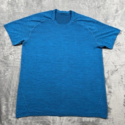 Lululemon Dark Royal Baltic Blue Metal Vent Tech Short Sleeve Crew Neck Shirt XL