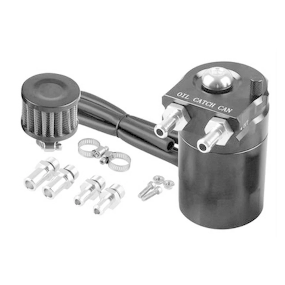 Can Reservoir Tank Sets Baffle Aluminum Oil Catch With Breather Filter 300Ml - Imagem 3 de 4