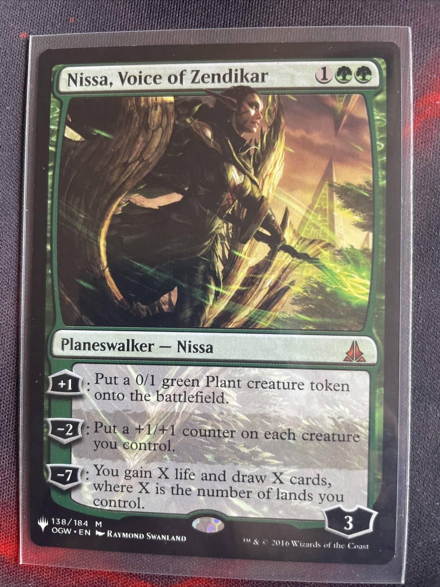 MTG Nissa, Voice of Zendikar Mystery Booster - Oath of the Gatewatch 138/184... MTG Nissa, Voice of Zendikar Mystery Booster - Oath of the Gatewatch 138/184...