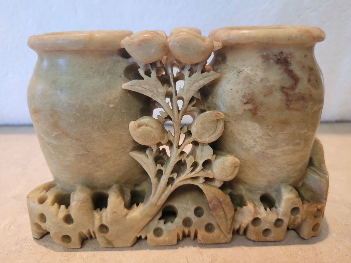 Hand Carved Soapstone Stem Vase Hand Carved Soapstone Stem Vase