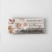 Autumn Decor Display - Leaves are Falling. Autumn is Calling 