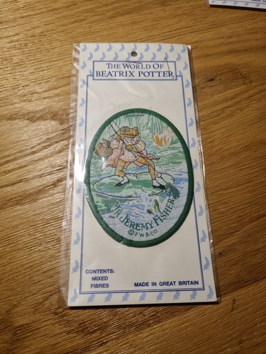 BEATRIX POTTER MR JEREMYFISHER PATCH, 1990, MINT SEALED