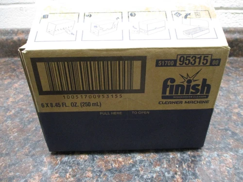 CASE OF 6 X 8.45 FL.OZ FINISH DISHWASHER CLEANER 95315 83113458 FREE SHIPPING