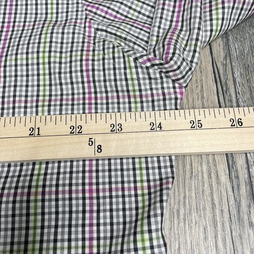 Camisa de vestir grande Peter Millar para hombre a cuadros multicolor 100 % algodón - Imagen 6 de 8