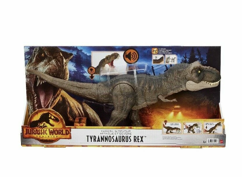 Mattel Jurassic World Dominion Thrash N Devour Tyrannosaurus Rex  