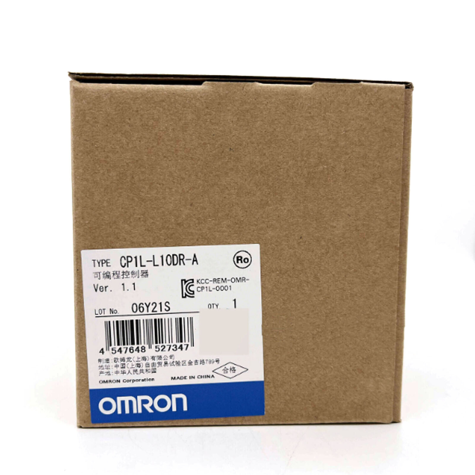 One New Omron CP1L-L10DR-A PLC Module In Box