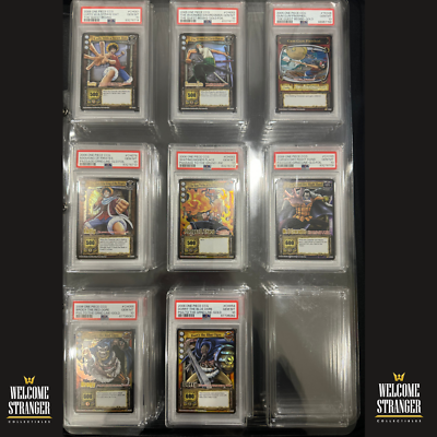 One Piece Complete Gold And Silver Rare Set Of Series 1 & 2 PSA 10