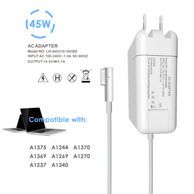 45W AC Power Adapter L-tip Charger for Apple Mac Macbook Air 11