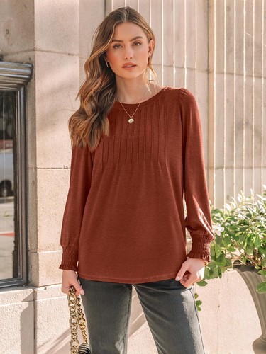 AUTOMET Long Sleeve Shirts Womens Fall Fashion 2024 Business Casual Tops Wome... - Picture 2 of 6