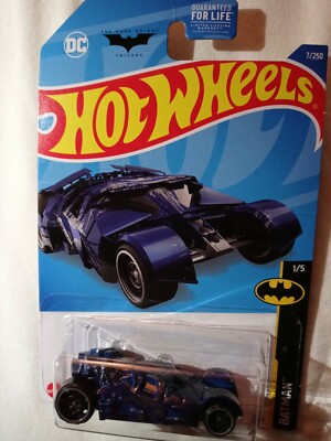 ミニカー Hot Wheels The Dark Knight Batmobile 2022 Hot Wheels ~ Treasure Hunt ~ The Dark Knight Batmobile ~ Blue