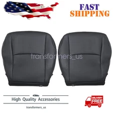 For 2010-2014 Toyota 4Runner Driver / Passenger Bottom Leather Seat Cover Black