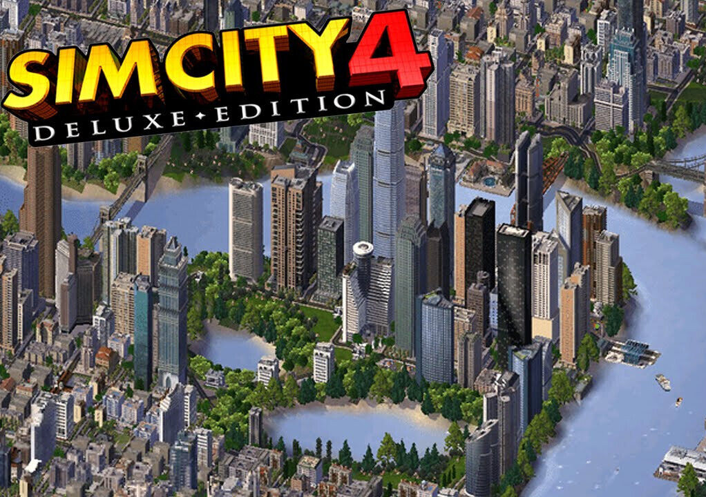 SIM CITY 4: Deluxe Edition (PC) w/RUSH HOUR & Manual + UNLEASHED