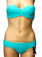 VICTORIAS SECRET SWIM SUIT SET BIKINI TOP 32A BIKINI BOTTOM XS SEAFOAM GREEN NWT