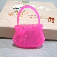 Woo Pink Sweet Rose Handbag For Barbie Blythe Dolls Toys Woo Pink Sweet Rose Handbag For Barbie Blythe Dolls Toys