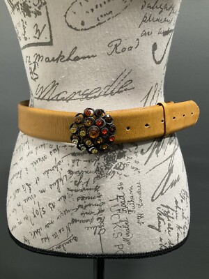 GUIDO ANGELOUI ITALIAN MADE LEATHER BELT‎ Guido Angeloni Genuine Leather Belt Handmade in Italy OLIVE  main image 3