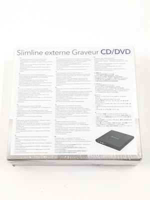 Verbatim 98938 External Slimline CD/DVD Writer USB 2.0 - Black for 