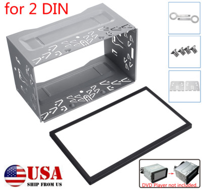  Double 2Din Car Stereo Radio DVD Player Metal Frame Mounting Dash Kit Universal