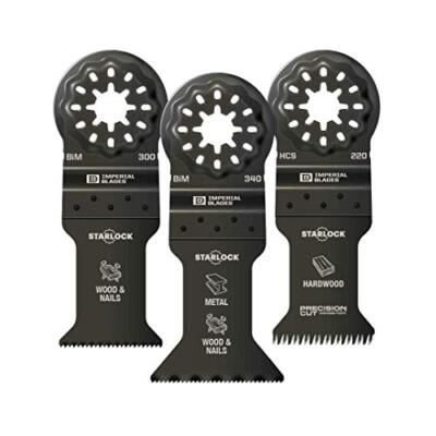 Imperial Blades IBSLV-3 Starlock Oscillating Blade All-Purpose Variety Pack, 3PC