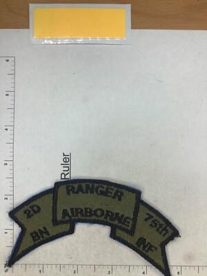 VINTAGE KOREAN MADE US ARMY 2ND BN 75TH INF. AIRBORNE RANGER SCROLL | eBay