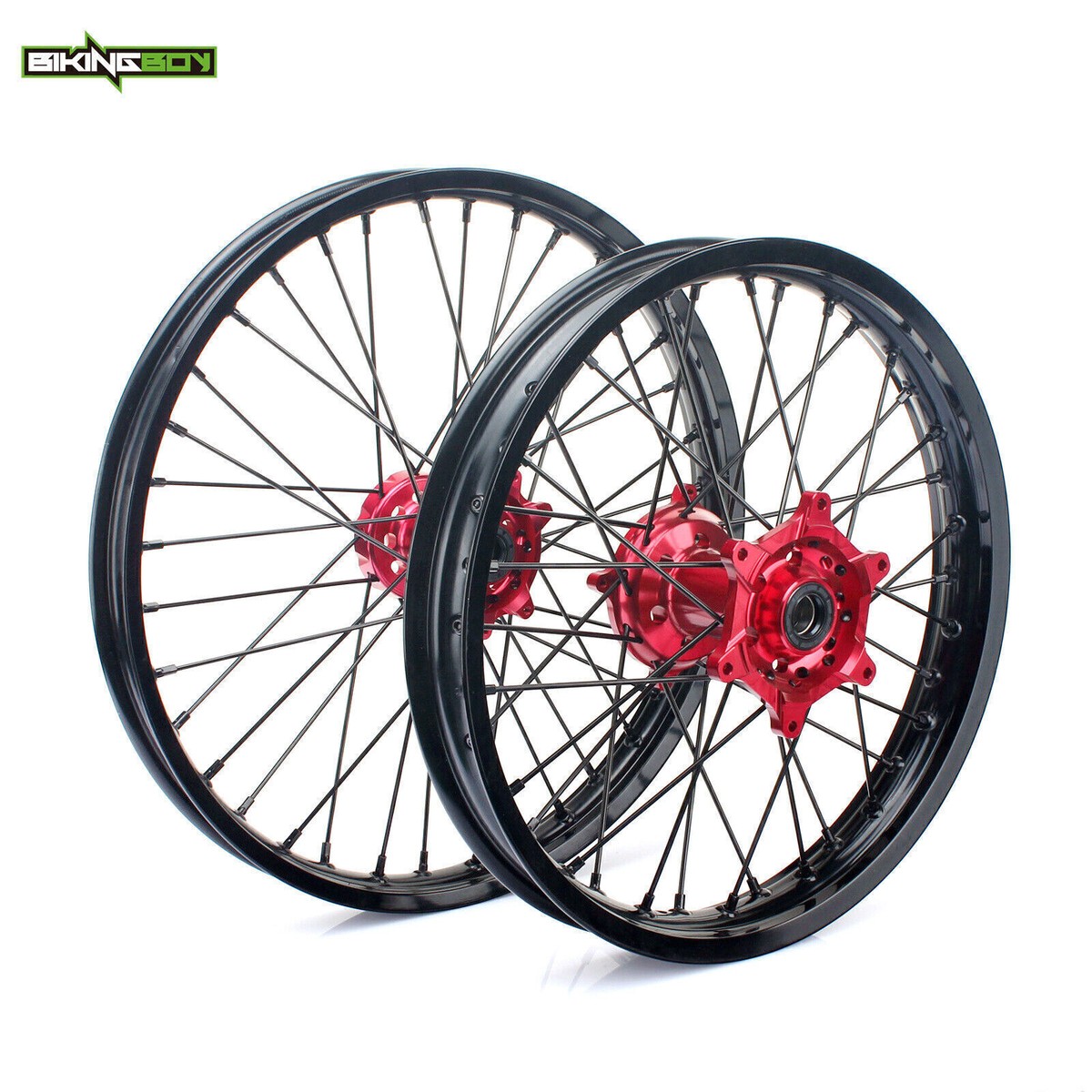 For Honda 21/18 Spoked CNC Wheel Set CRF250R 04-13 CRF450R 02-12