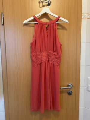 Vila Kleid Milina Damen 36 lachsfarben
