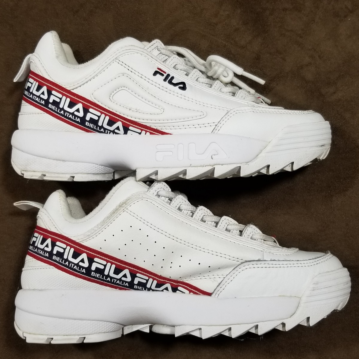 FILA DISRUPTOR II LOGO TAPE BEILLA ITALIA 3FM00656-125 WOMEN'S