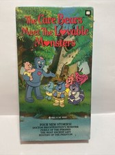RARE NEW SEALED The Care Bears Meet the Lovable Monsters VHS 1990 Four Stories
