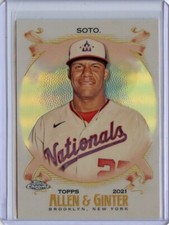2021 Topps Allen and Ginter Chrome Refractors Baseball Complete Your Set